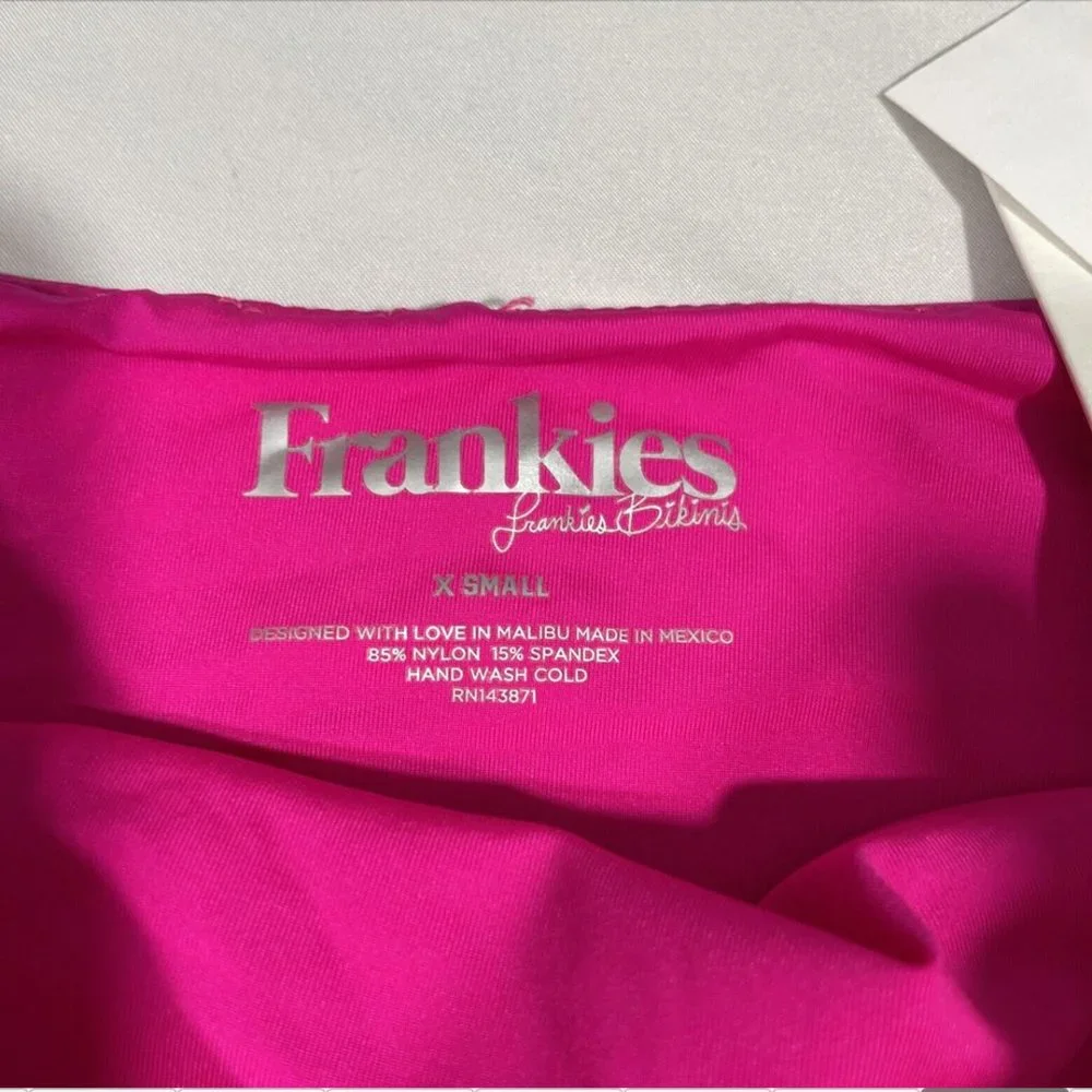 NWD $85 Frankies Bikini [ XS ] Juju Bikini‎ Bottoms in Fuchsia Pink #5262
